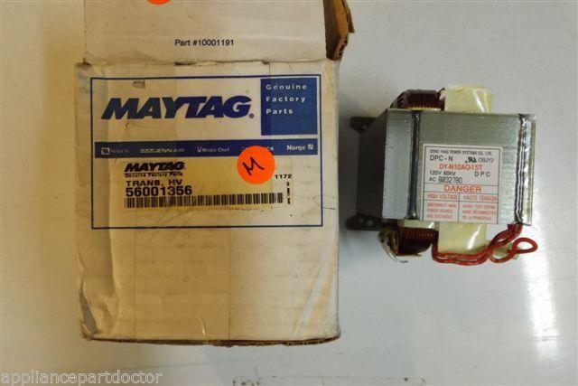 MAYTAG MICROWAVE 56001356 TRANS HV NEW IN BOX MAYTAG MICROWAVE 56001356 TRANS HV NEW IN BOX